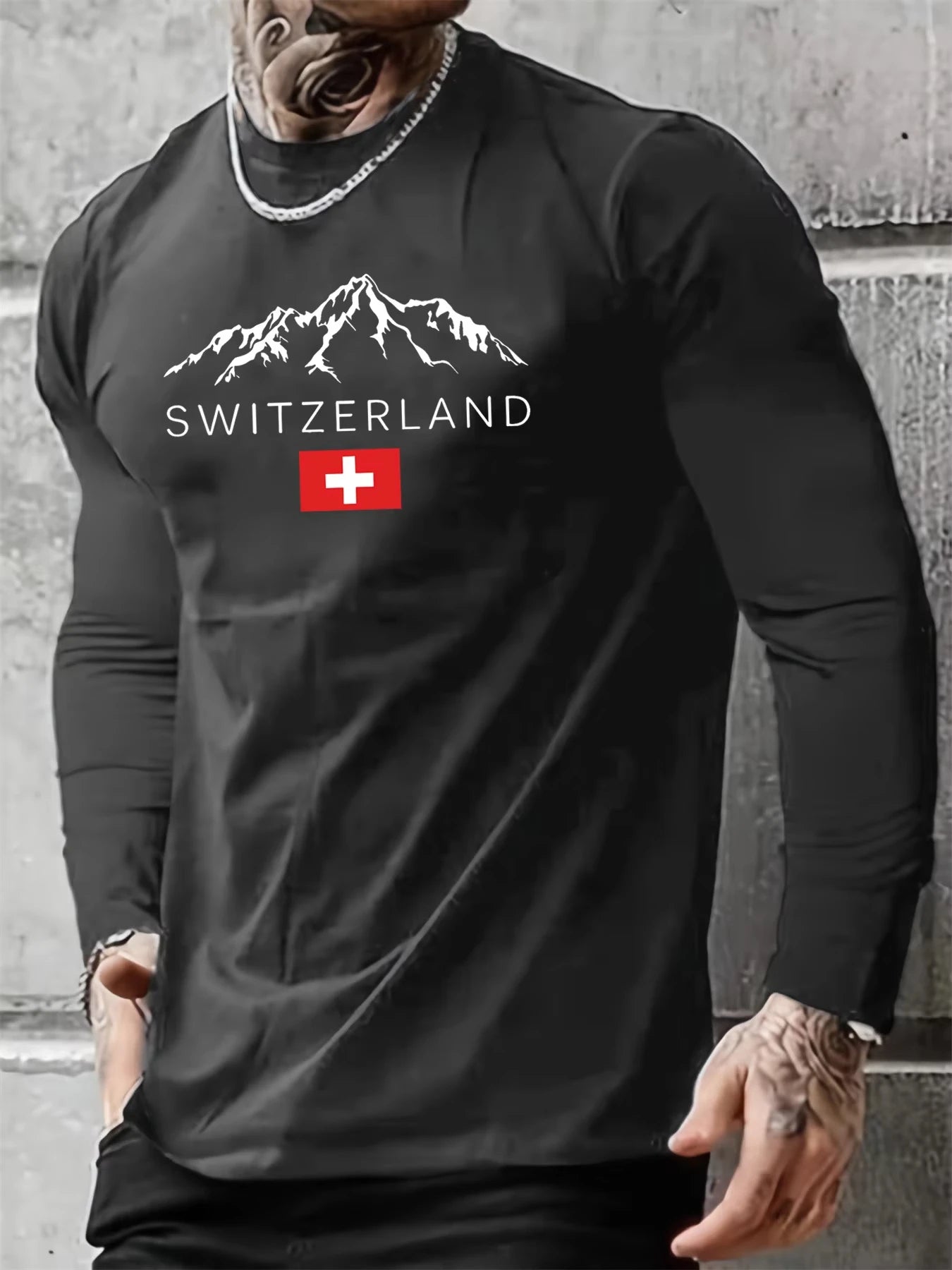 Swiss Snow Mountain Tee