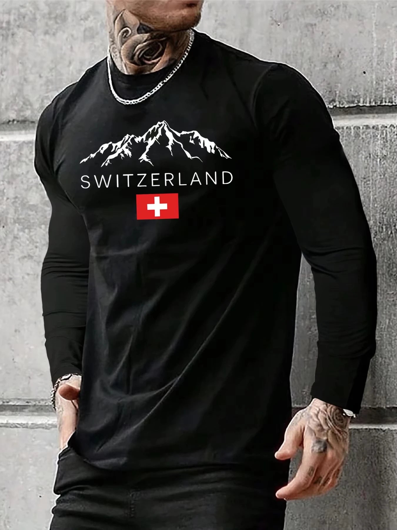 Swiss Snow Mountain Tee